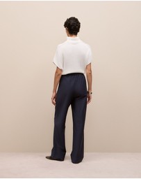 Trenery - Pintucked Pull On Pant in Night Sky