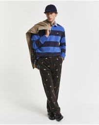 Gant - Chambray Collar Striped Heavy Rugger