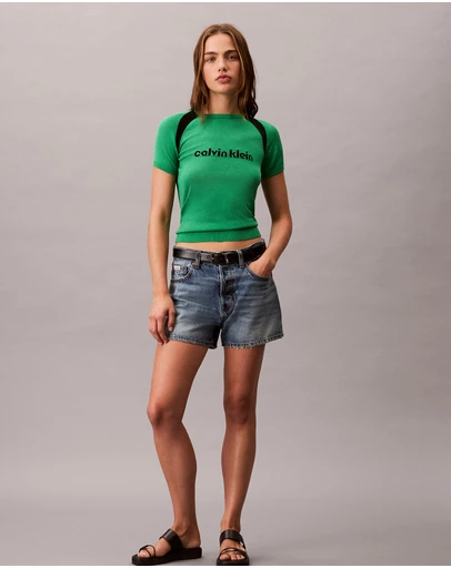 Calvin Klein Jeans - Contrast Logo Graphic Slim T-Shirt