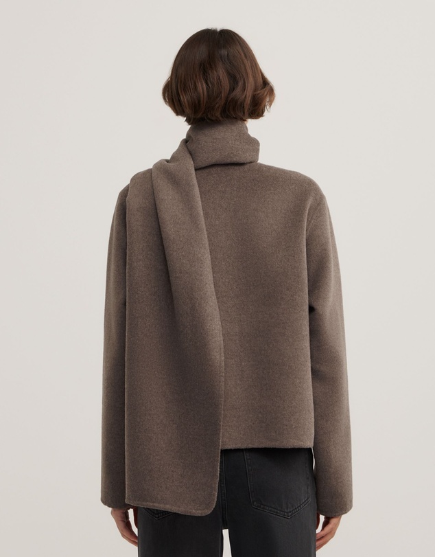 Witchery - Crop Scarf Coat