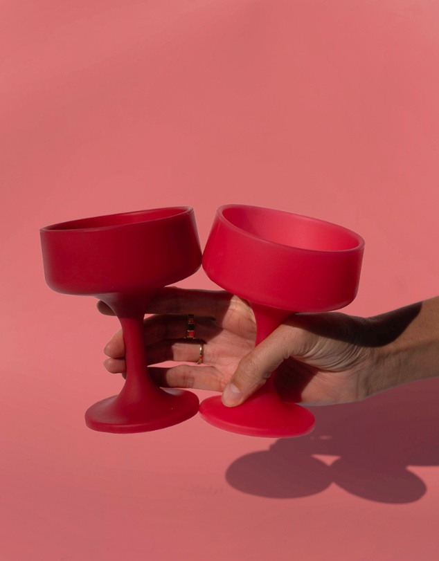 porter green - mecc | silicone unbreakable cocktail glasses