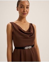 Review - Montague Cowl Neck Dress