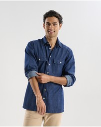 3 Wise Men - 3 Wise Men Frontier Denim Utility Shirt