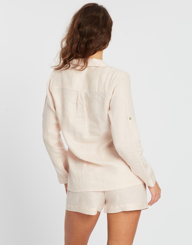 Homebodii - Linen Long Sleeve PJ Set