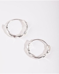 Lovisa - Sterling Silver Twist Hoop Earrings