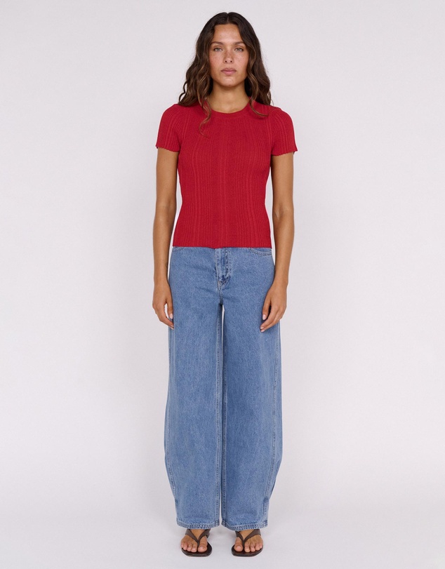 Staple the Label - Maya Rib Knit Tee