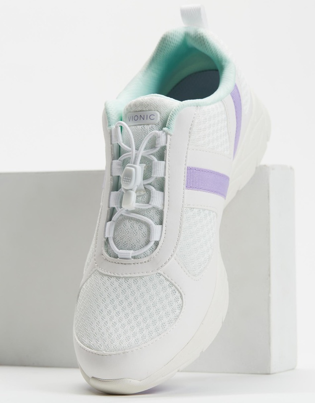 Vionic - Maren Elastic Lace Sneaker - White