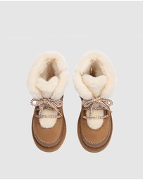 EVERAU - Australian Shepherd Ugg Elvora Cow Suede Upper UGG Boots