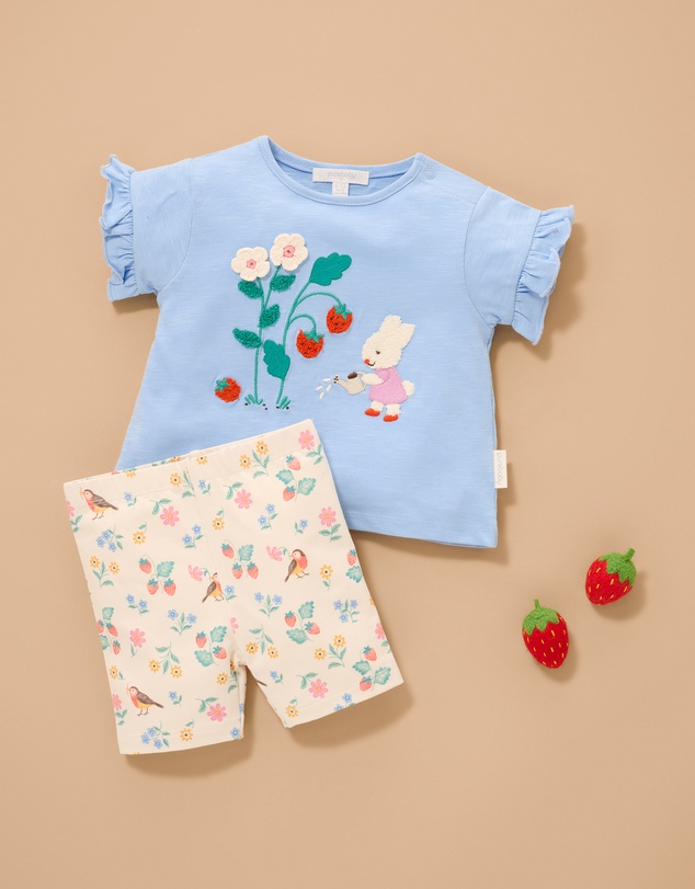 Purebaby - Ruffle Tee-Kids-Babies