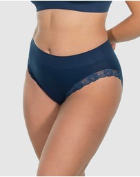 B Free Intimate Apparel - Contour Lace High Cut Briefs - 3 Pack
