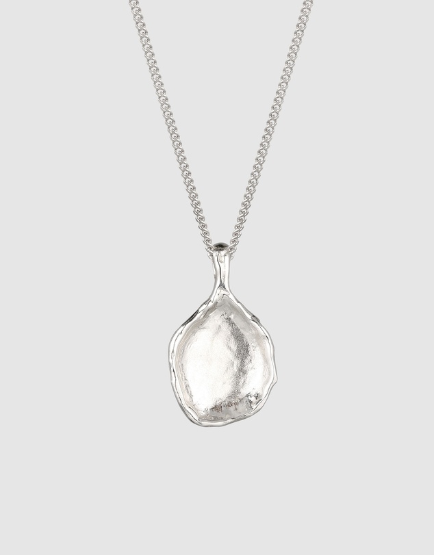 Elli Jewelry - Amber Lava Pendant Necklace in 925 Silver