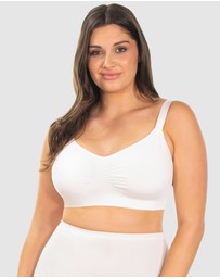 B Free Intimate Apparel - Wire-free Bamboo Padded Bra (B-C-D-DD-E-F-G-H) Cup