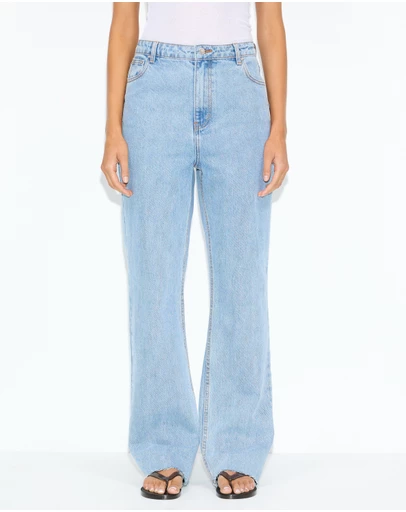 Dazie - Oslo High Waisted Straight Leg Jeans