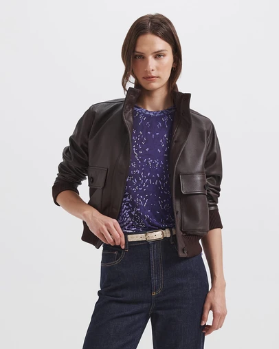 SABA - Elyse Leather Bomber