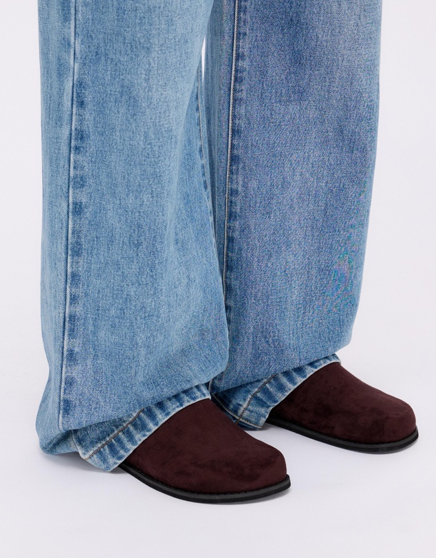 Dazie - Lucy Suede Buckle Mules