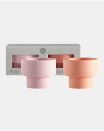 porter green - flipp sml silicone unbreakable candle holder set