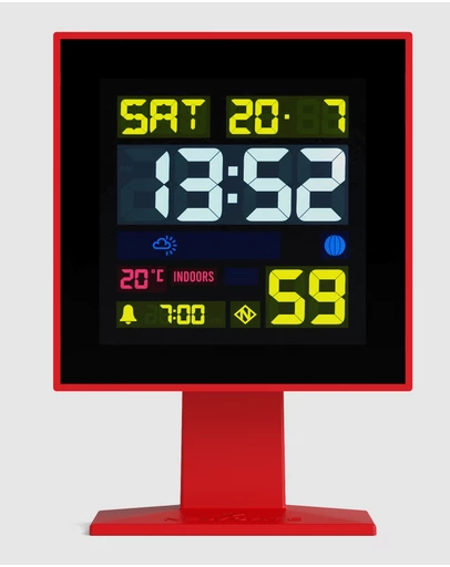 Newgate - Newgate Monolith Lcd Alarm Clock Fire Engine Red