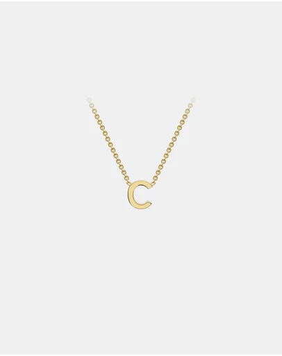 Zoe Olivia - 9K Gold Initial C Necklace