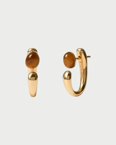 PDPAOLA - Tiger Eye Nova Earrings