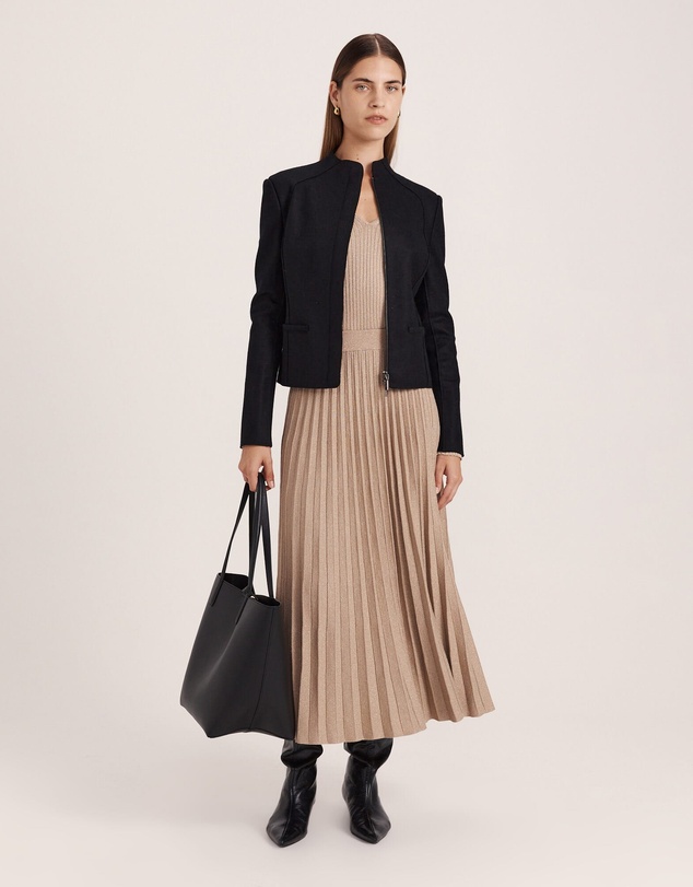 SABA - Karla Wool Fitted Biker Jacket