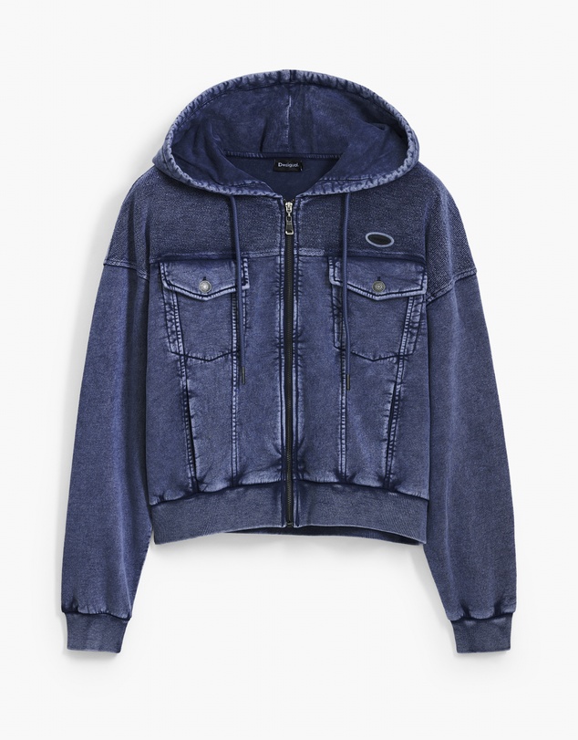 Desigual - Denim print sweatshirt