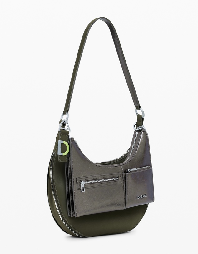 Desigual - Medium metallic convertible bag