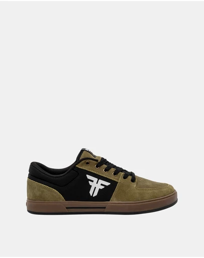 Fallen Footwear - Fallen Footwear Men Patriot Gum Skateboarding Shoess Olive/Black