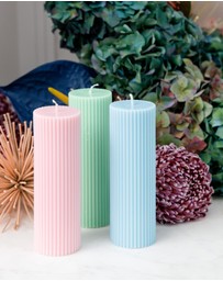 XRJ Celebrations - Pillar Pastel Green Candle