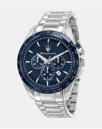 Maserati - Traguardo 45mm Stainless Steel Chronograph Watch