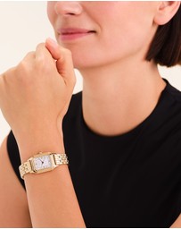 Rosefield - Ivy White Gold-Tone Bracelet Watch