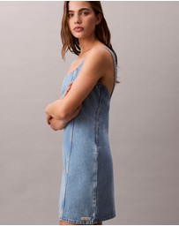 Calvin Klein Jeans - Scoop Neck Denim Mini Dress