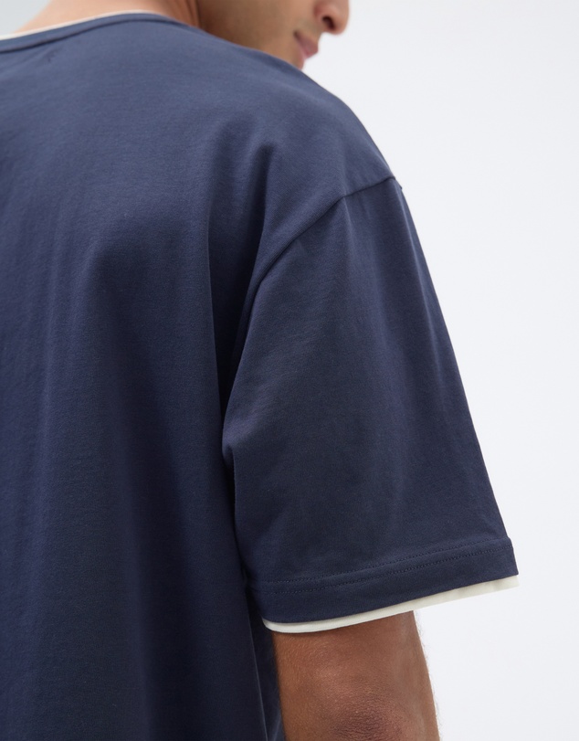 AERE - Contrast Layered T Shirt