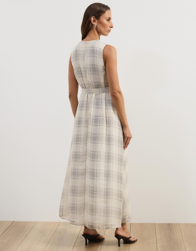 Atmos&Here - Aura Check Midi Dress