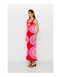 The Wolf Gang - Concha Knit Maxi Dress - Cherry Shell