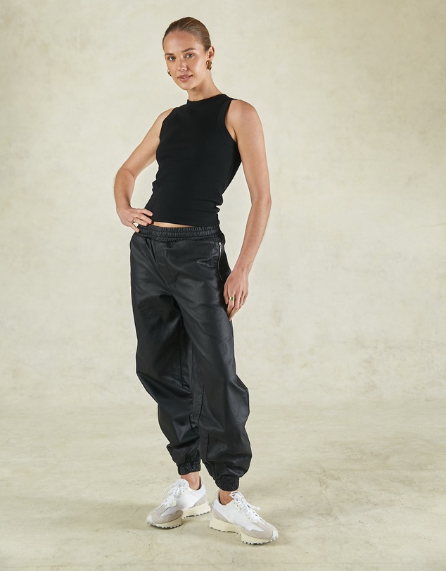 DRICOPER DENIM - Joey Black Rib Tank