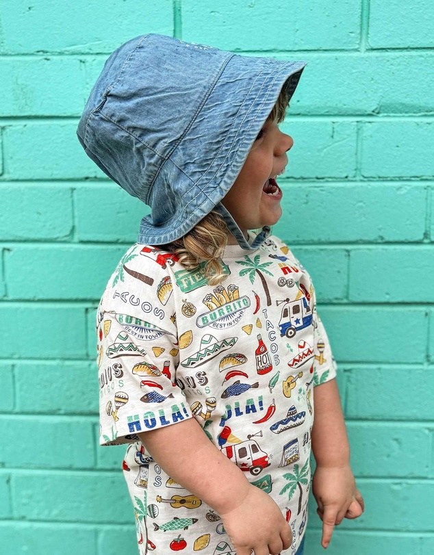 Purebaby - Denim Bucket Hat -Kids-Babies
