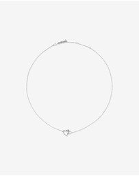 Michael Hill - Double Open Heart Necklace in Sterling Silver