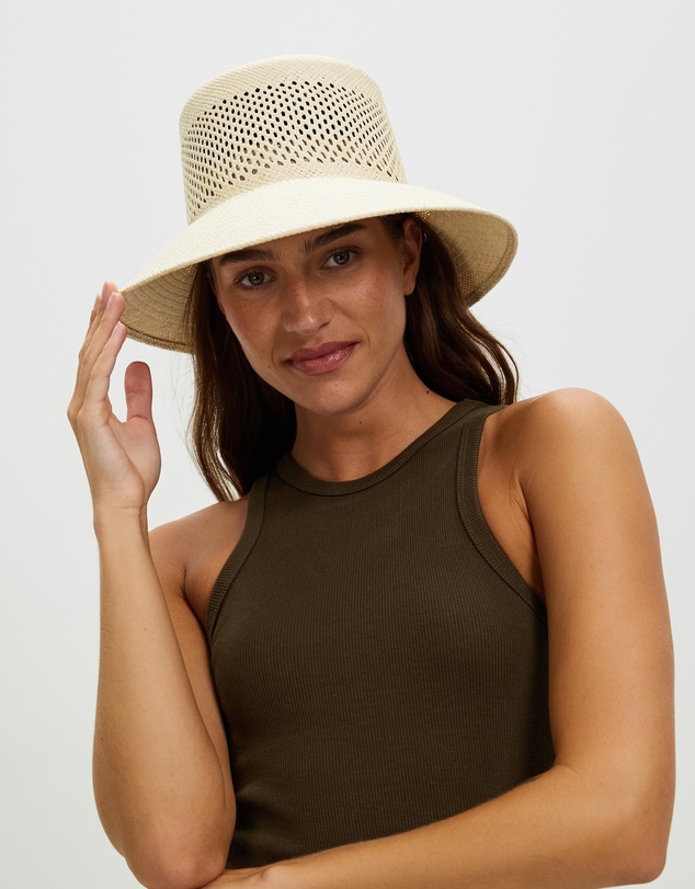 Brixton - Lopez Panama Straw Bucket Hat