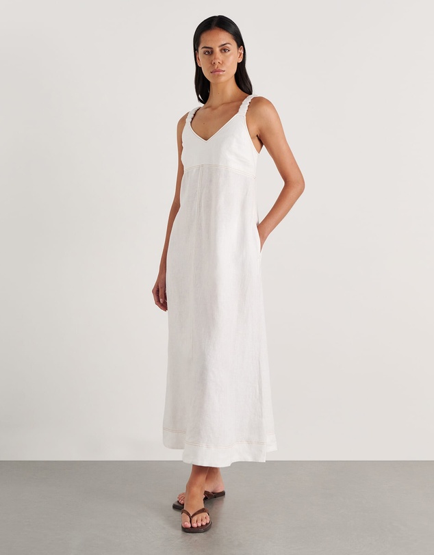 Jag - Sara Linen Midi Dress