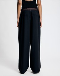 Lover - Sienna Contrast Satin Tailored Pants