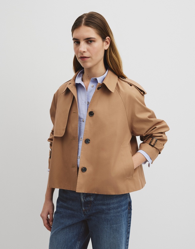 Country Road - Crop Swing Trench Jacket