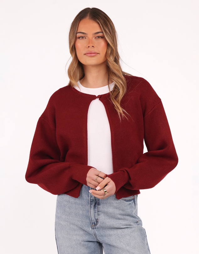 Petal & Pup - Ripley Knit Cardigan - Berry