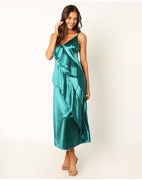 Petal & Pup - Othello Slip Midi Dress - Emerald