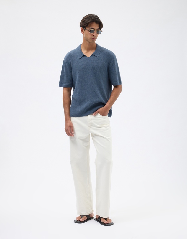 AERE - Organic Cotton Knit Boucle Polo