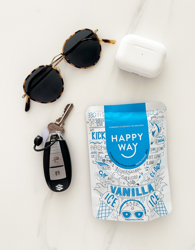 Happy Way - Vanilla Whey Protein Powder 6 Sample Packs