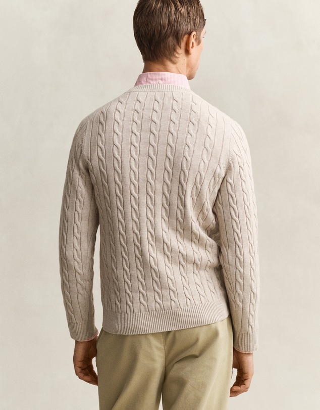 Gant - Cotton Cable Crew Neck