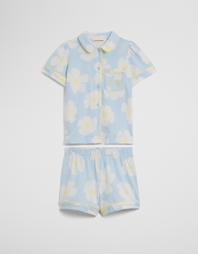 Country Road - Australian Cotton Short Sleeve Button Through Sleep