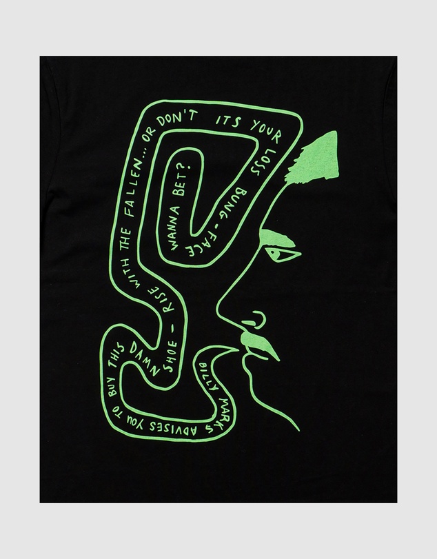 Fallen Footwear - Fallen Footwear Men Pawn Regular Fit Tee Billy Mark Jumper Black/Lime