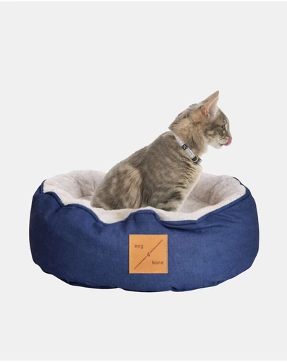 Mog & Bone - Reversible Cat Bed - Navy