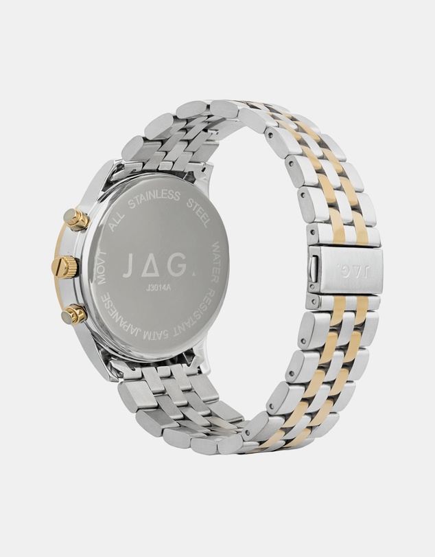 Jag - Albany Mens Green Dial 45mm Two-Tone Watch